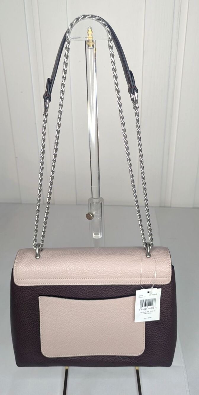 Coach Tammie Shoulder Bag - Cranberry/Pink Colorblock, Rare Color NWT! - Picture 6 of 12